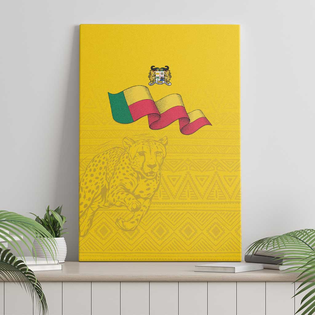 Benin Football Canvas Wall Art Go Champions Les Guepards - Wonder Print Shop