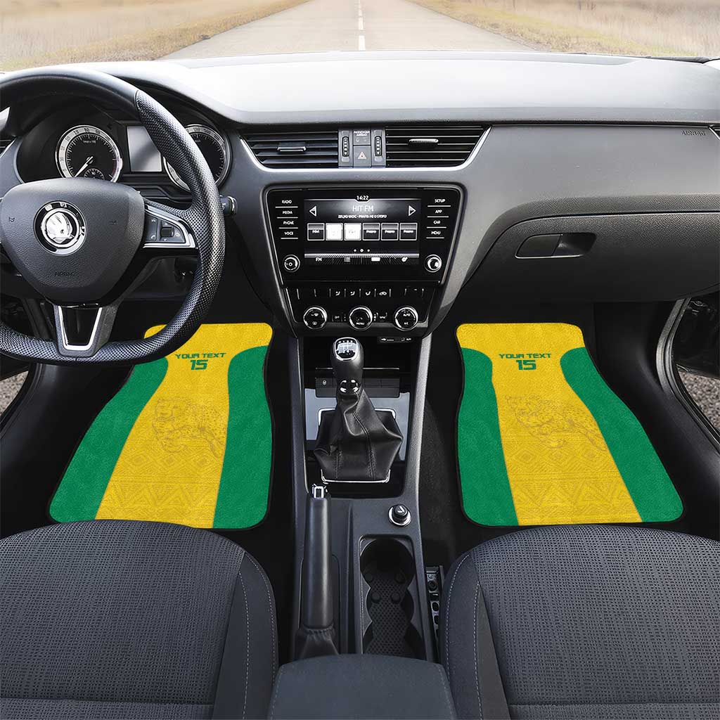 Custom Benin Football Car Mats Go Champions Les Guepards - Wonder Print Shop