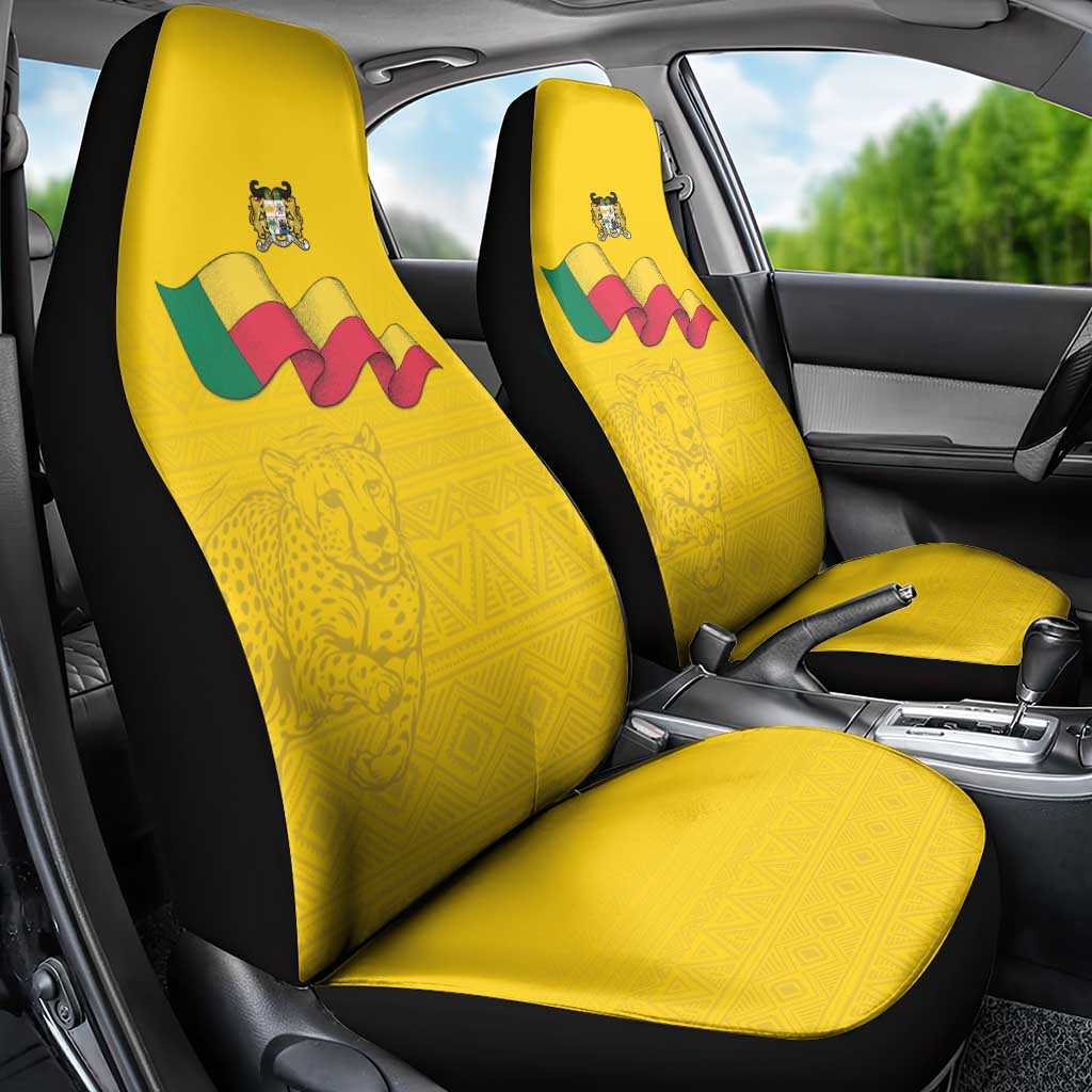 Benin Football Car Seat Cover Go Champions Les Guepards - Wonder Print Shop