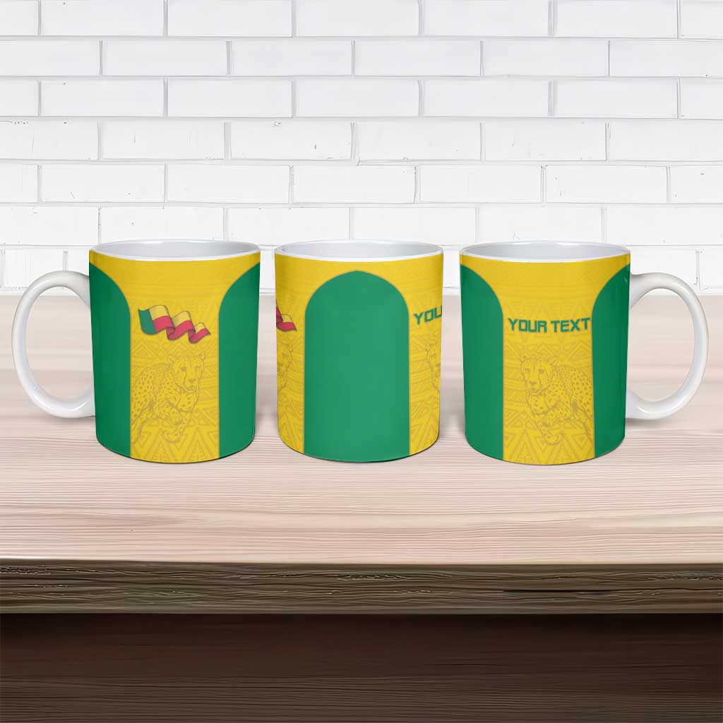 Custom Benin Football Ceramic Mug Go Champions Les Guepards - Wonder Print Shop