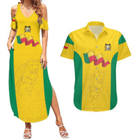 Custom Benin Football Couples Matching Summer Maxi Dress and Hawaiian Shirt Go Champions Les Guepards - Wonder Print Shop