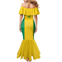 Custom Benin Football Family Matching Mermaid Dress and Hawaiian Shirt Go Champions Les Guepards - Wonder Print Shop