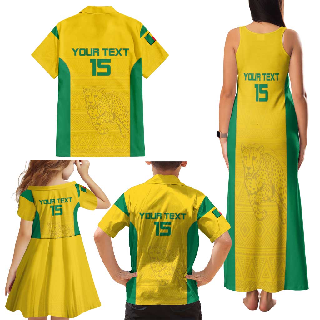 Custom Benin Football Family Matching Tank Maxi Dress and Hawaiian Shirt Go Champions Les Guepards - Wonder Print Shop