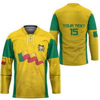 Custom Benin Football Hockey Jersey Go Champions Les Guepards - Wonder Print Shop