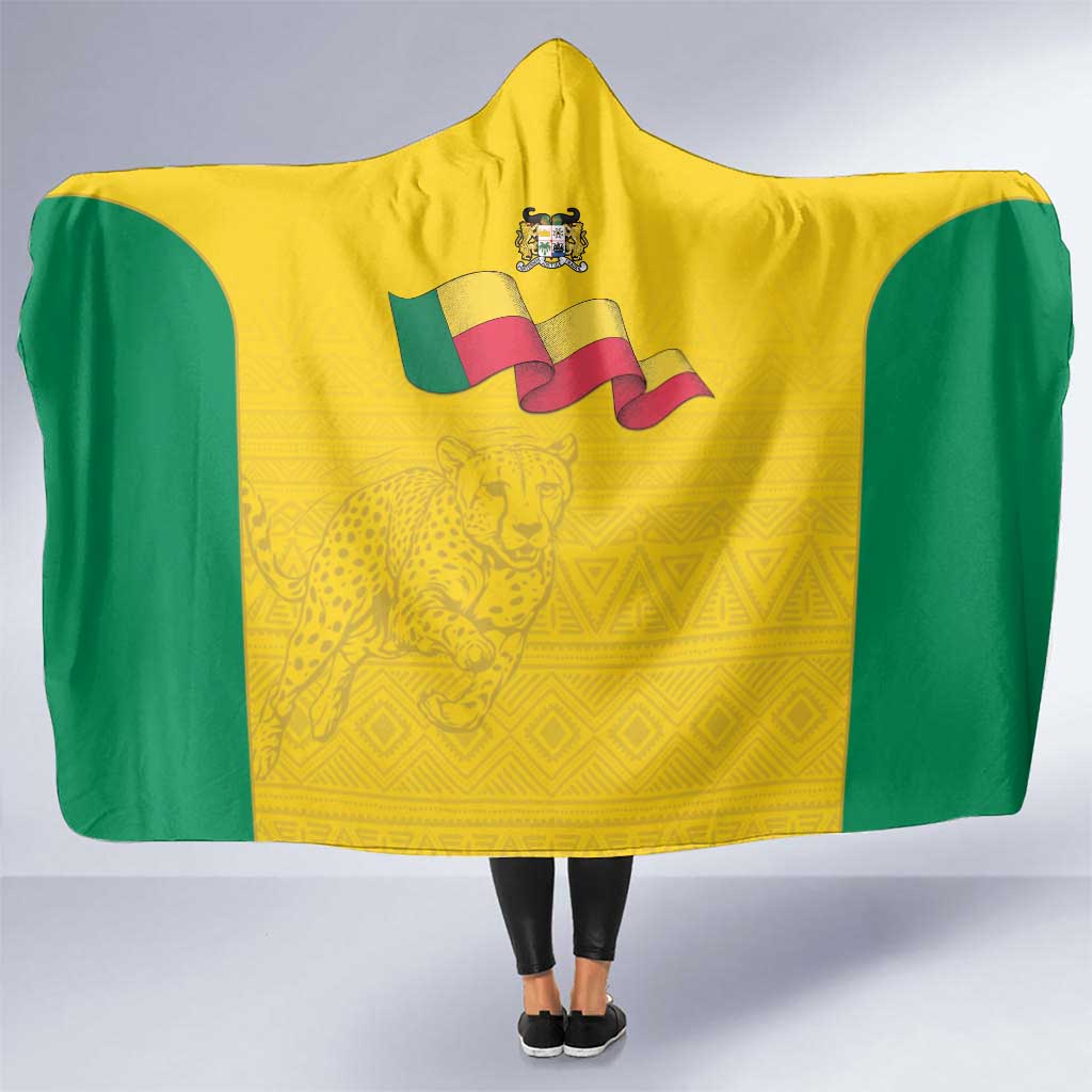 Benin Football Hooded Blanket Go Champions Les Guepards - Wonder Print Shop