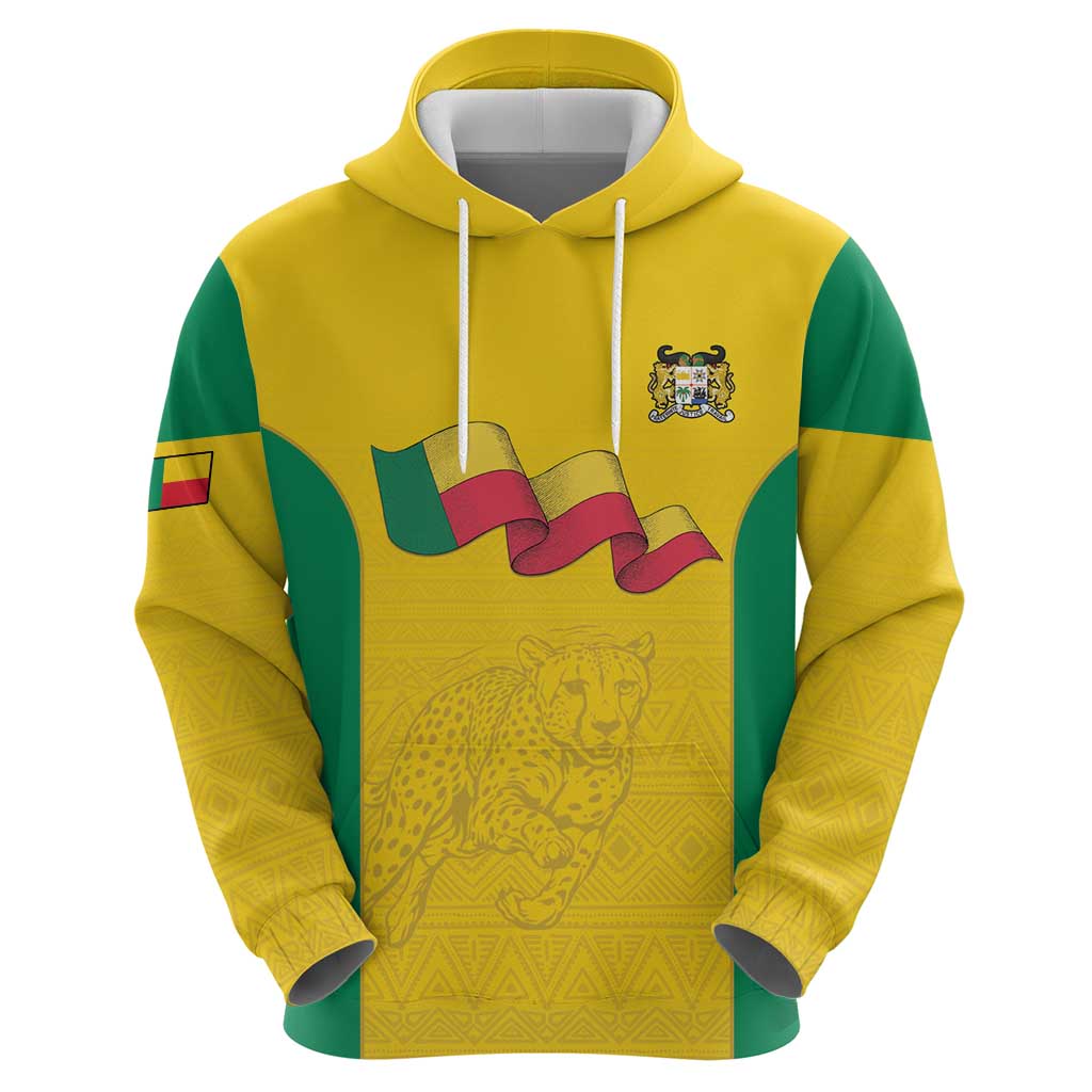 Custom Benin Football Hoodie Go Champions Les Guepards - Wonder Print Shop