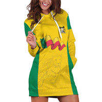 Custom Benin Football Hoodie Dress Go Champions Les Guepards - Wonder Print Shop