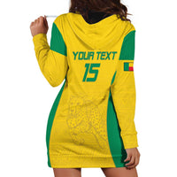 Custom Benin Football Hoodie Dress Go Champions Les Guepards - Wonder Print Shop