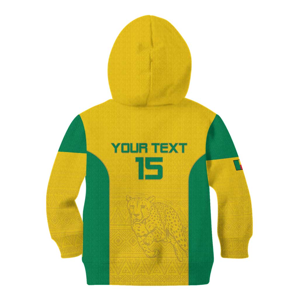 Custom Benin Football Kid Hoodie Go Champions Les Guepards - Wonder Print Shop