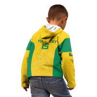 Custom Benin Football Kid Hoodie Go Champions Les Guepards - Wonder Print Shop
