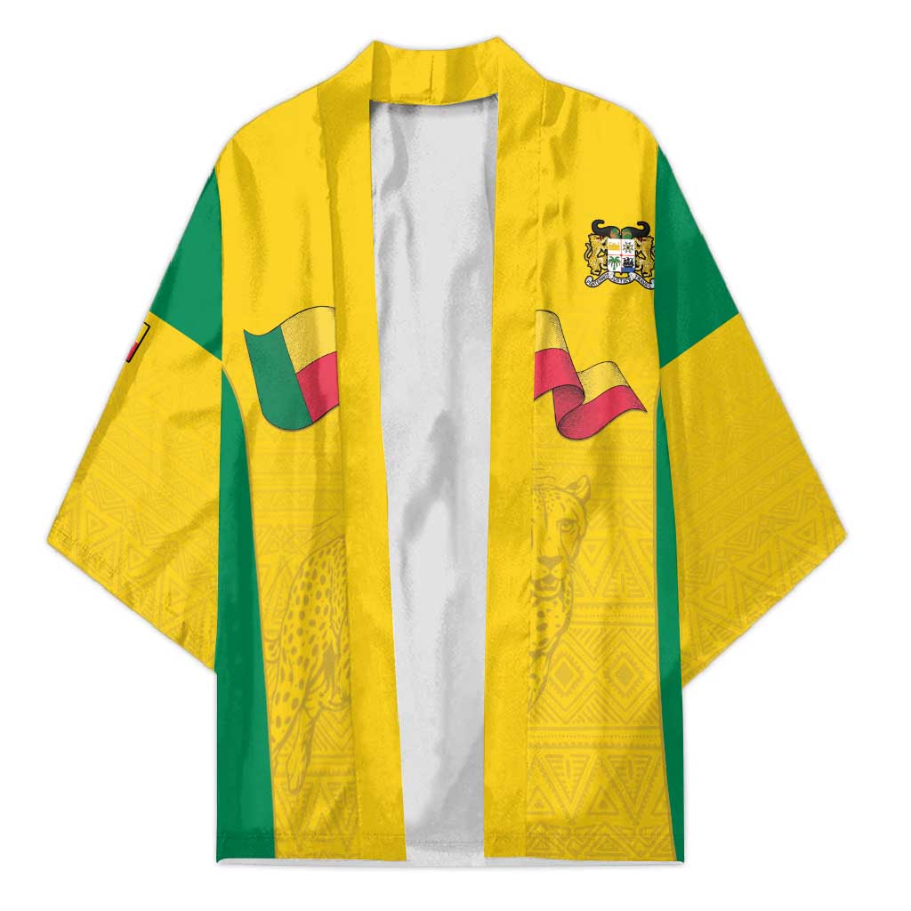 Custom Benin Football Kimono Go Champions Les Guepards - Wonder Print Shop