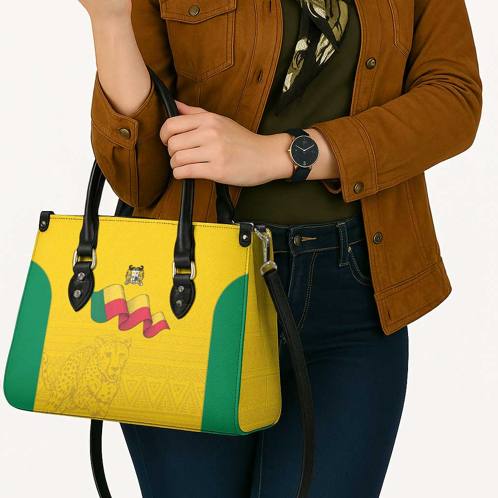 Benin Football Leather Bag Go Champions Les Guepards - Wonder Print Shop