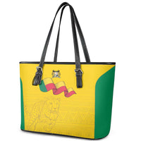 Benin Football Leather Tote Bag Go Champions Les Guepards - Wonder Print Shop