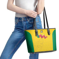 Benin Football Leather Tote Bag Go Champions Les Guepards - Wonder Print Shop