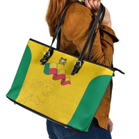 Benin Football Leather Tote Bag Go Champions Les Guepards - Wonder Print Shop