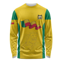 Custom Benin Football Long Sleeve Shirt Go Champions Les Guepards - Wonder Print Shop