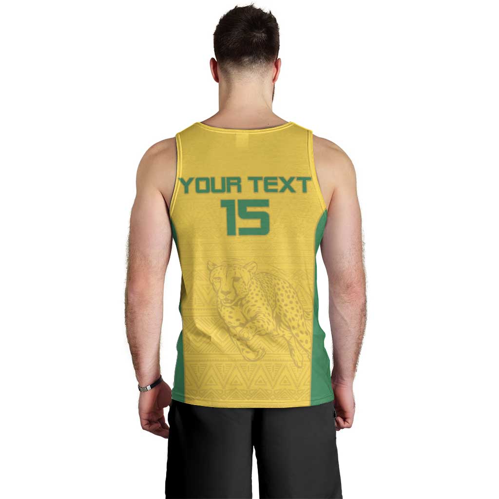 Custom Benin Football Men Tank Top Go Champions Les Guepards - Wonder Print Shop