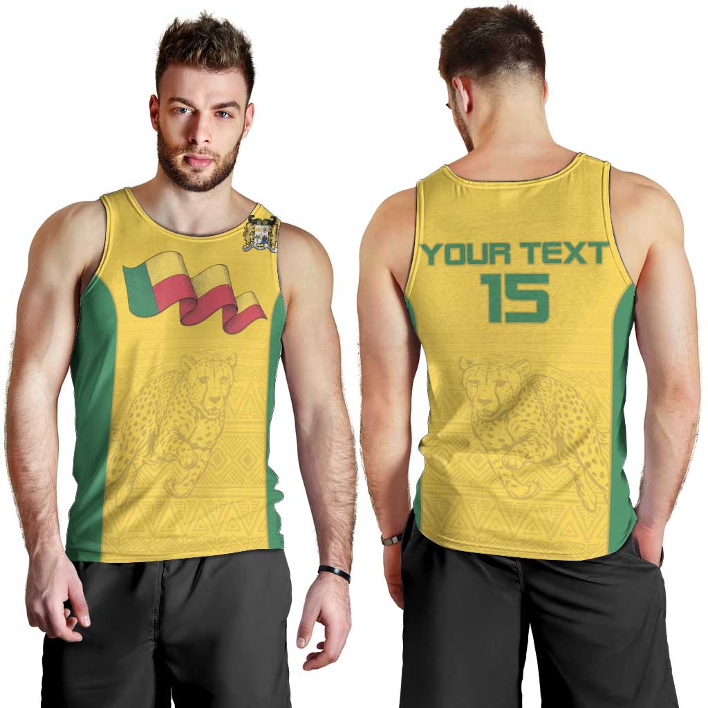 Custom Benin Football Men Tank Top Go Champions Les Guepards - Wonder Print Shop