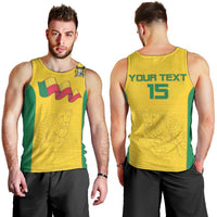 Custom Benin Football Men Tank Top Go Champions Les Guepards - Wonder Print Shop