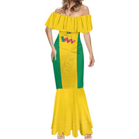 Custom Benin Football Mermaid Dress Go Champions Les Guepards - Wonder Print Shop