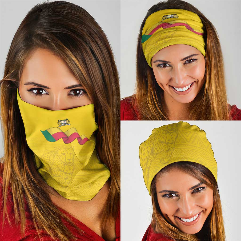 Benin Football Neck Gaiter Go Champions Les Guepards - Wonder Print Shop