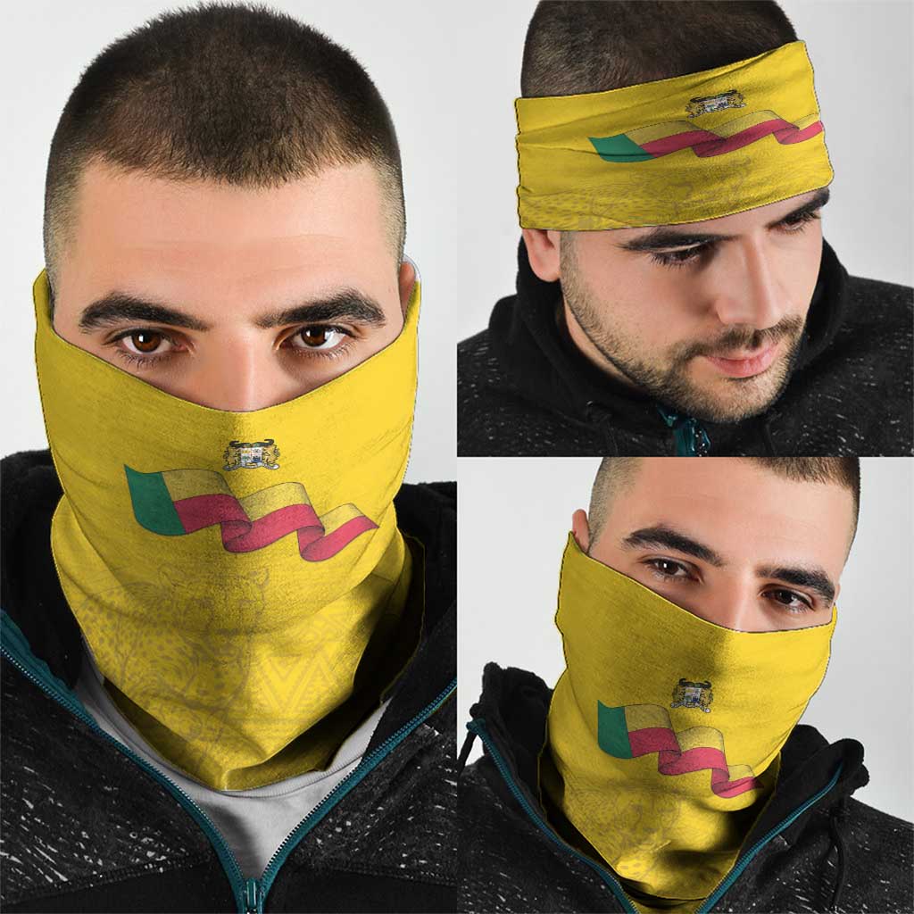 Benin Football Neck Gaiter Go Champions Les Guepards - Wonder Print Shop