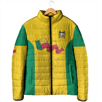 Custom Benin Football Padded Jacket Go Champions Les Guepards - Wonder Print Shop