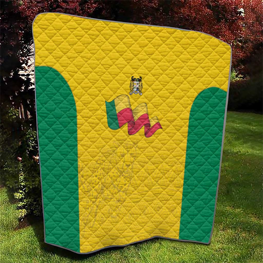 Benin Football Quilt Go Champions Les Guepards - Wonder Print Shop