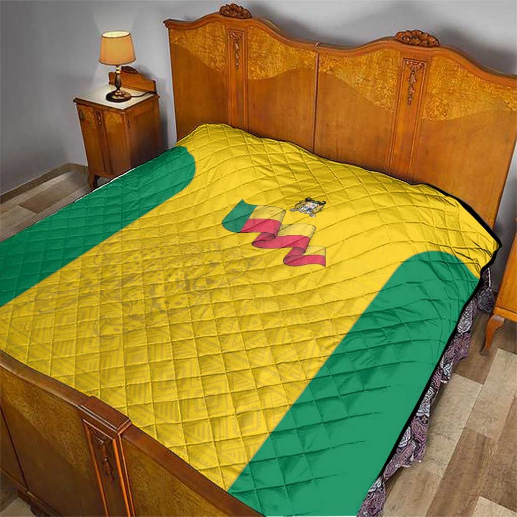 Benin Football Quilt Go Champions Les Guepards - Wonder Print Shop