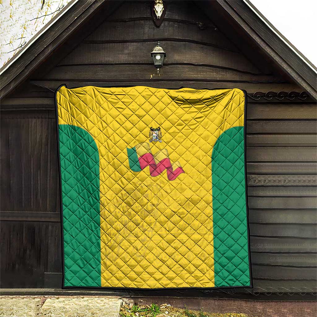 Benin Football Quilt Go Champions Les Guepards - Wonder Print Shop