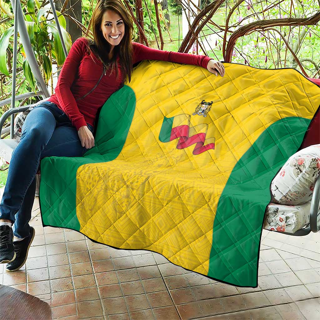 Benin Football Quilt Go Champions Les Guepards - Wonder Print Shop