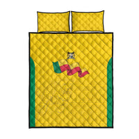 Benin Football Quilt Bed Set Go Champions Les Guepards - Wonder Print Shop