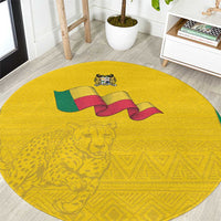 Benin Football Round Carpet Go Champions Les Guepards - Wonder Print Shop