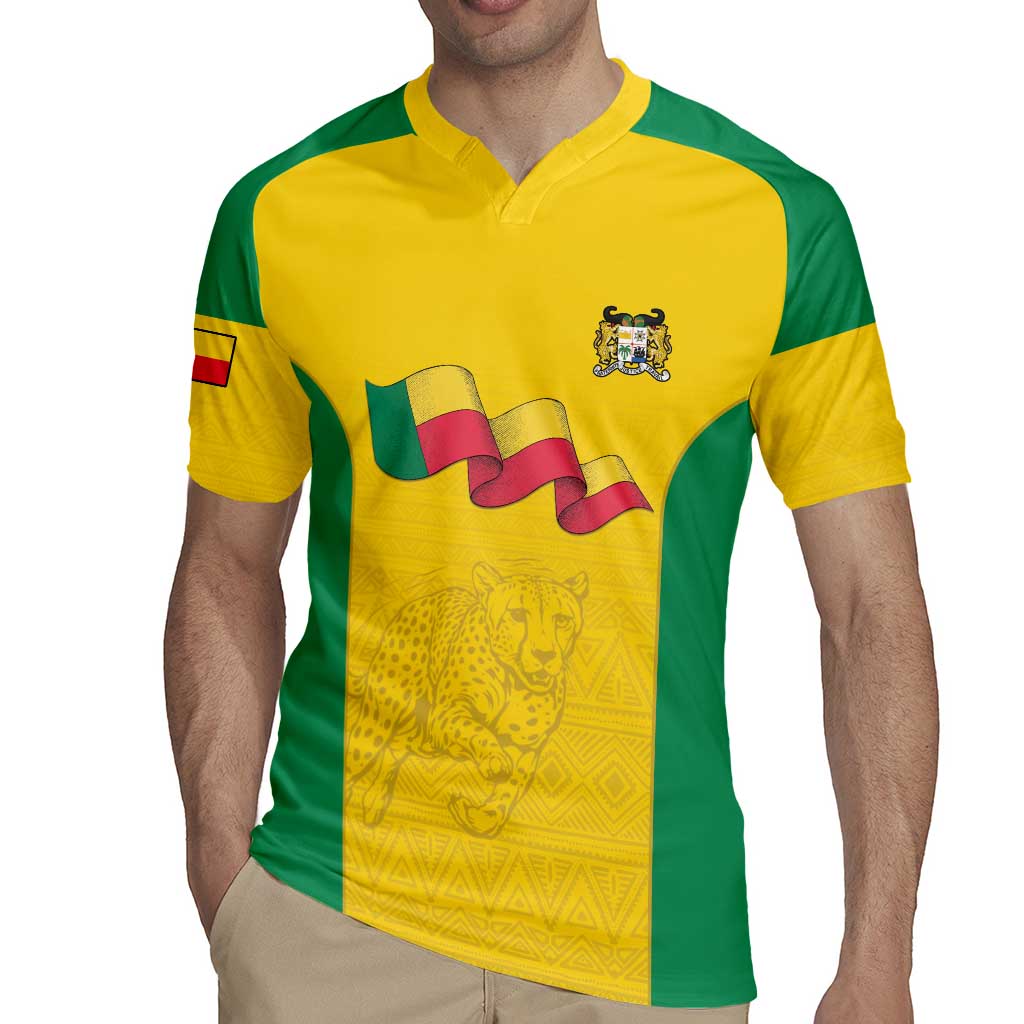 Custom Benin Football Rugby Jersey Go Champions Les Guepards - Wonder Print Shop