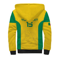 Custom Benin Football Sherpa Hoodie Go Champions Les Guepards - Wonder Print Shop