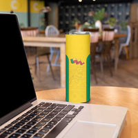 Custom Benin Football Skinny Tumbler Go Champions Les Guepards - Wonder Print Shop