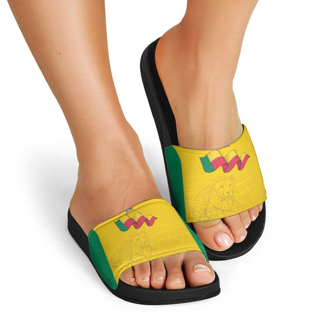 Benin Football Slide Sandals Go Champions Les Guepards - Wonder Print Shop