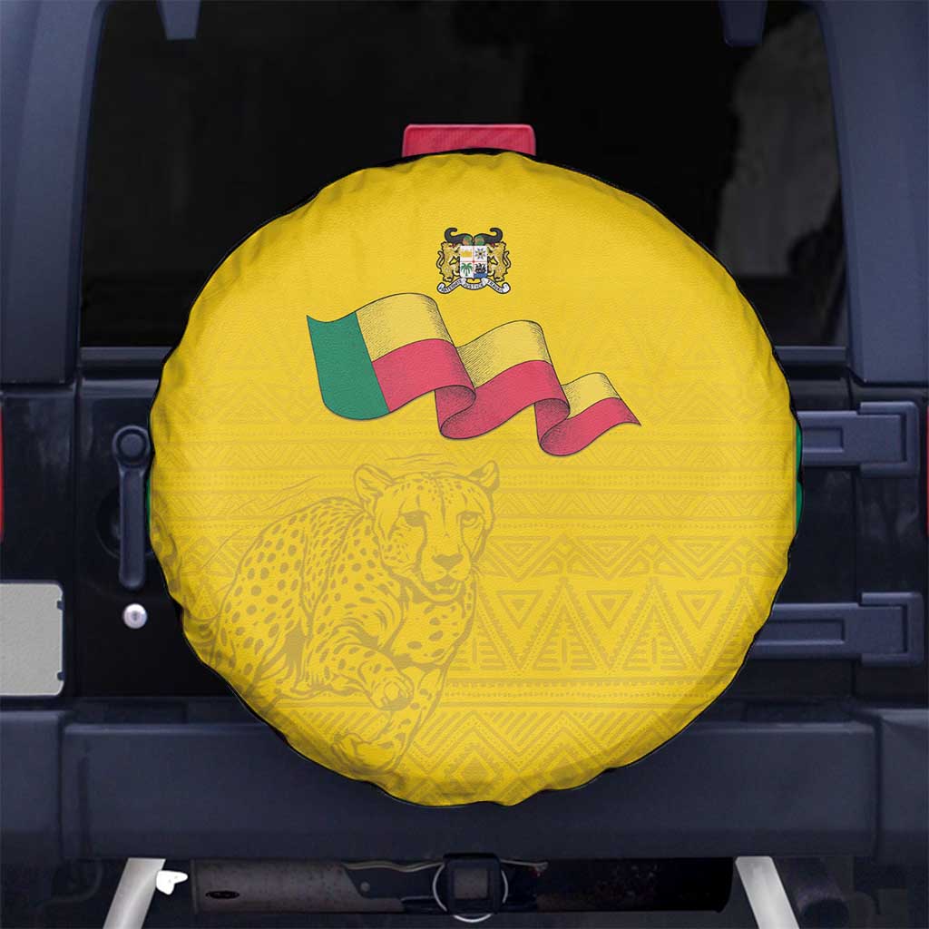 Benin Football Spare Tire Cover Go Champions Les Guepards - Wonder Print Shop