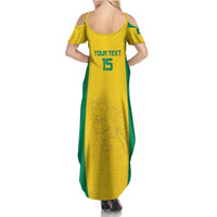 Custom Benin Football Summer Maxi Dress Go Champions Les Guepards - Wonder Print Shop
