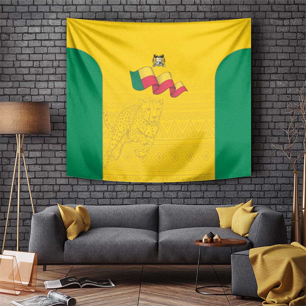 Benin Football Tapestry Go Champions Les Guepards - Wonder Print Shop