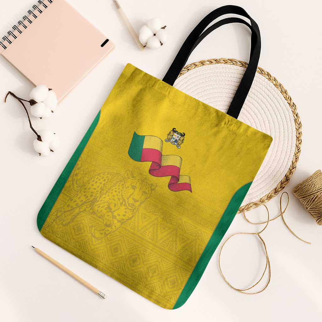 Benin Football Tote Bag Go Champions Les Guepards - Wonder Print Shop