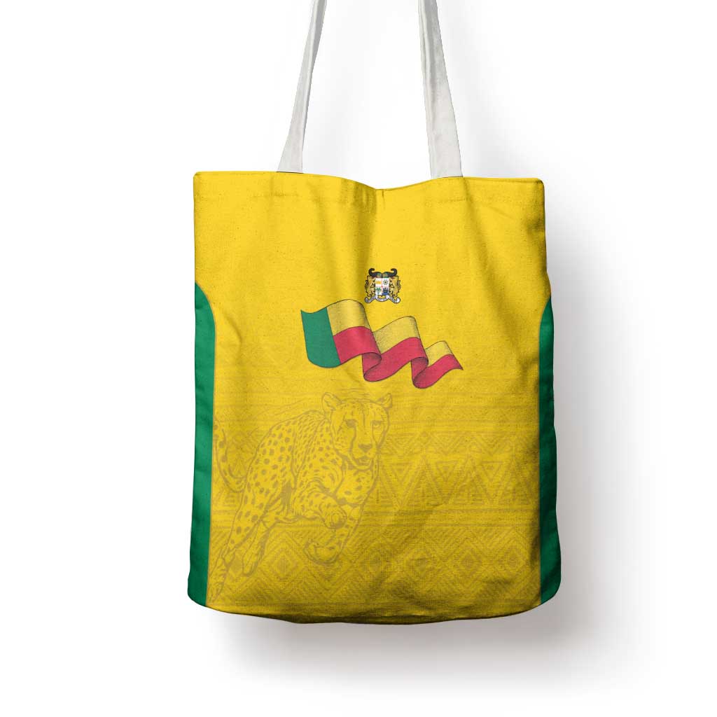 Benin Football Tote Bag Go Champions Les Guepards - Wonder Print Shop