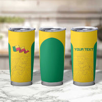 Custom Benin Football Tumbler Cup Go Champions Les Guepards - Wonder Print Shop