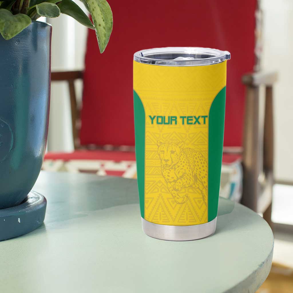 Custom Benin Football Tumbler Cup Go Champions Les Guepards - Wonder Print Shop