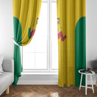 Benin Football Window Curtain Go Champions Les Guepards - Wonder Print Shop