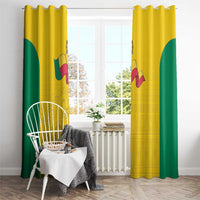 Benin Football Window Curtain Go Champions Les Guepards - Wonder Print Shop