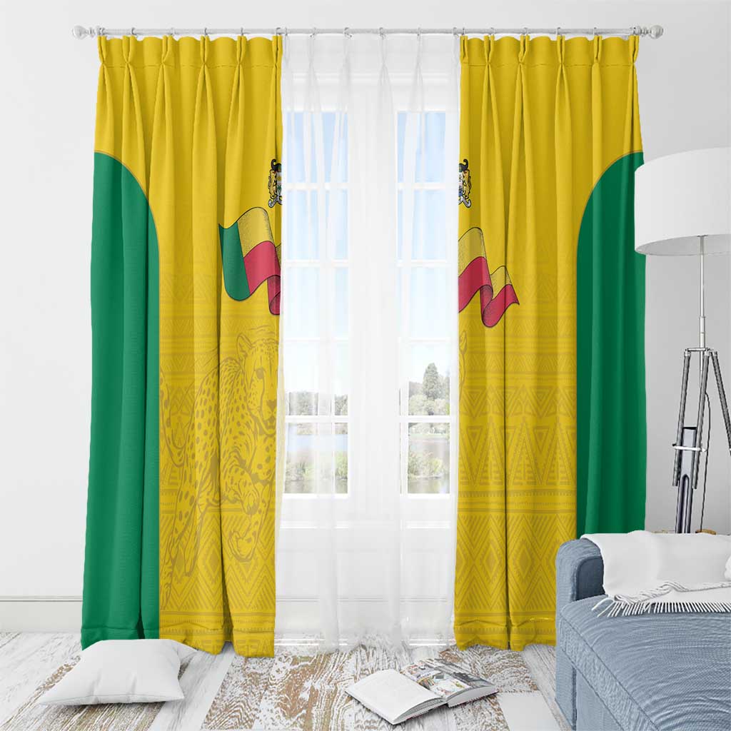 Benin Football Window Curtain Go Champions Les Guepards - Wonder Print Shop