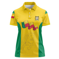 Custom Benin Football Women Polo Shirt Go Champions Les Guepards - Wonder Print Shop