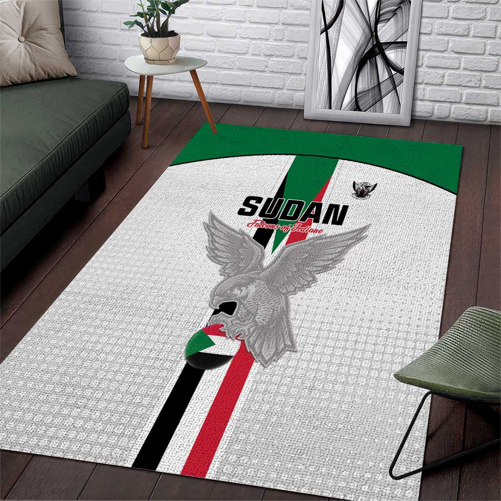 Sudan Football Area Rug Go Champions Falcons of Jediane - Wonder Print Shop