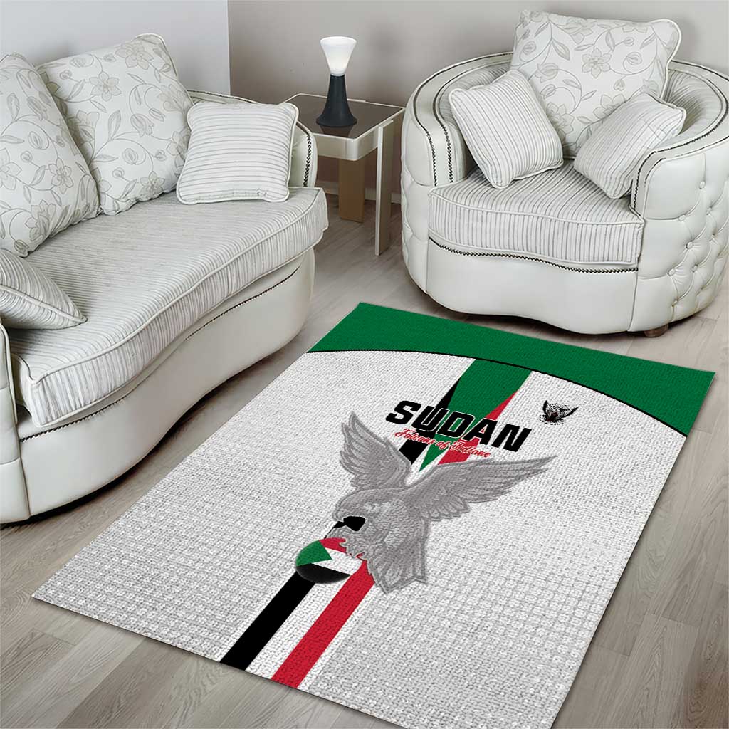 Sudan Football Area Rug Go Champions Falcons of Jediane - Wonder Print Shop